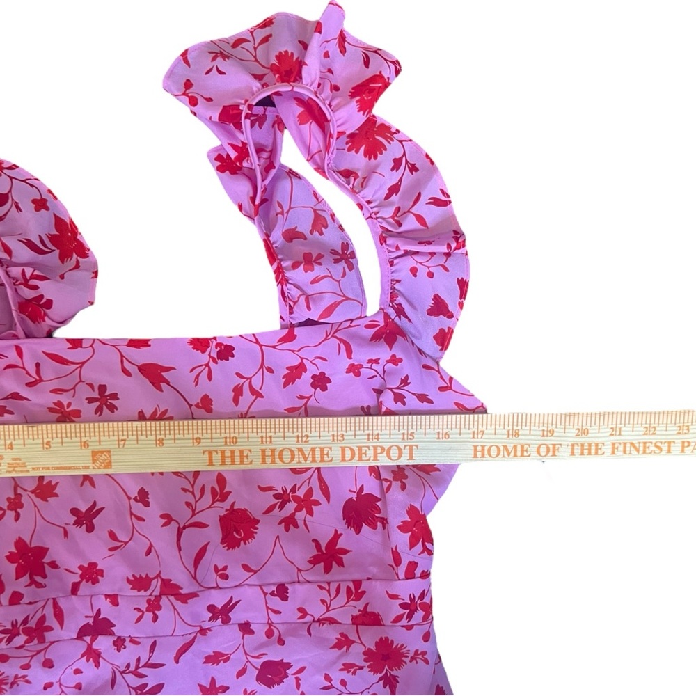 Likely Pink Floral Tiered Midi Dress - Picture 6 of 7